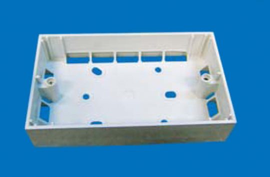 2 Gang UPVC Electrical Conduit Suface Mounting Box